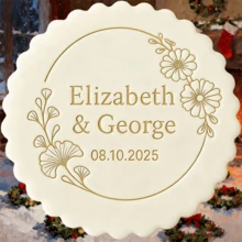 Customized Text Cake Decorations, DIY Cutting Molds, Frosting Cake Templates, Wedding Clay Fondant Embossing Tools, Name Cake Molds, Handmade Cookie Embossing Stamps