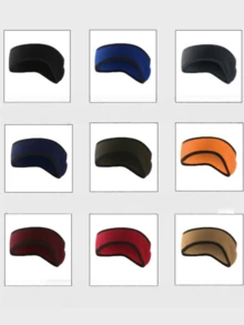 儿童冬季保暖耳罩头带，可拉伸弹性头带耳罩，柔软舒适轻便单层羊毛，适合 3-12 岁儿童，秋冬季户外运动如跑步、骑自行车、徒步旅行、滑雪 - 彩色 - 查看 8