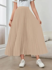 女士优雅百褶 A 字裙，百搭又时尚