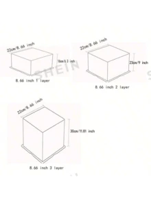 8 Inch Transparent White Dust-Proof Action Figure Display Box For Birthday Party Gifts, Includes 1pc Approx. 3 Yard Grey Ribbon - White - View 7