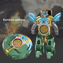 1 件创意，DIY 可变形机器人手指陀螺，儿童益智减压陀螺，万圣节、圣诞节、派对礼物 - 彩色 - 查看 14