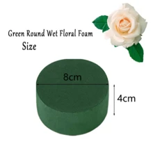 6/10 szt. okrągłych bloków pianki florystycznej, okrągła pianka florystyczna, blok pianki florystycznej do mokrych kwiatów, materiały do kompozycji kwiatowych do projektów rzemieślniczych, sucha pianka florystyczna do sztucznych kwiatów, bloki pianki kwiatowej do dekoracji nawy weselnej