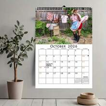 1 Peça/Conjunto Calendário Diário do Pai Galo Engraçado 2026 - Design de Fada Mágica, com Planejador Mensal e Grades Diárias - Presente Perfeito para o Dia dos Pais, Aniversário, Natal, Halloween - Decoração para Casa, Escritório, Fazenda - Presente de Aniversário e Natal Divertido para o Pai
