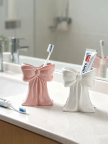 2/1pc Nordic Style Upright Arch Toothbrush Holder, Electric Toothbrush Stand, Cosmetic Storage Rack, Toothbrush Organizer, Home Desktop Decor, Stylish Room Decoration, Home Decor, Space-Saving Storage & Organization, For Kitchen, Bathroom, Bedroom