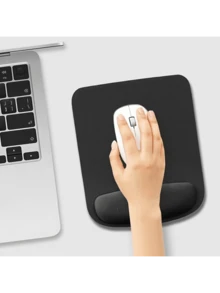 1pc  Ergonomic Wrist Rest Mouse Pad: Pressure-Relieving Support For Long-Hour Use, Ideal For Office Tasks & Gaming – Non-Slip Base, A Must-Have Desk Essential For Wrist Comfort