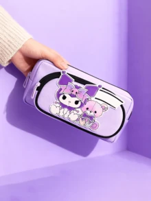 Sanrio Kuromi Stiftetasche – Lavendel-Edition, süßer und kompakter Stiftehalter mit Reißverschluss, ideal für Schule, Büro oder Reisen, perfektes Geschenk für Anime-Fans und Sammler, die nach bezaubernden Schreibtisch-Accessoires suchen