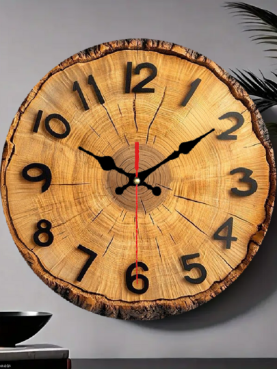 Pc 10 Inch/12 Inch 2D Flat Wand Klok Vintage Sculptural Roman Numerals, Rustic Ring Zwart Scissors, Aluminum Frame, Versatile ation Home, Office Or Bar, Classic Exquisite view 5