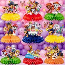 Paw Patrol Paw Patrol 9pcs Christmas Stocking Stuffers Woof Team Honeycomb Ornament Birthday Party Desktop Decoration Dining Table Party Honeycomb Display Paper Honeycomb Base Supplies Suitable As A Birthday Gift For Friends At Birthday Parties, Dog Themed Party Decoration (Random Style)