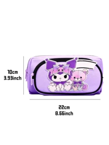 Sanrio Kuromi Stiftetasche – Lavendel-Edition, süßer und kompakter Stiftehalter mit Reißverschluss, ideal für Schule, Büro oder Reisen, perfektes Geschenk für Anime-Fans und Sammler, die nach bezaubernden Schreibtisch-Accessoires suchen