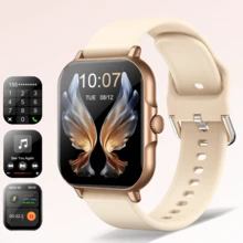 1pc Fashionable Sports Smart Watch With Interchangeable Silicone Bands, Supports Multiple Languages, Wireless Calling, Call/Message Alerts, 2.01" Large Display, Weather Forecast, Activity Tracker, Multiple Sport Modes, Music Player, Step & Calorie Counter, Remote Camera, USB Charging, 240P TFT Display, 180mAh Li-Ion Battery, Suitable As Christmas Or Holiday Gift For Men And Women