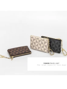 Small Change Purse Zipper Coin Pocket With Key Chain Small Wallet For Women Keychain Pouch Small Keychain Wallet For Women And Men Coin Bag Waterproof Coin Wallet Small Coin Purse With Zipper And Keyring Keychain Card Holder Change Purse Mini Storage Bag For Coin Cards Keys Lipsticks