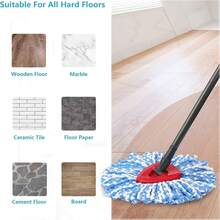 Spin Mop Replacement Head Compatible With O-Ceda 2-Tank Dual System RinseClean Microfiber Spin Mop Refill For O Ceda Mop Replace Head (3 Pack) - như hình ảnh - Xem 1