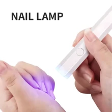 Handheld UV Light For Gel Nails, Portable Nail Lamp, Mini Nail Light, Cordless Rechargeable USB Nail Dryer For Fast Curing, - 美甲燈筆 - 查看 12