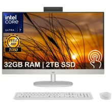 HP 27" HD Touchscreen All-In-One Desktop Computer,  Ultra 7-155U, Up To 64GB DDR5 RAM, Up To 4TB SSD, Adjustable Height, WiFi 6, Webcam, Windows 11 Home, Shell White - US A Type Plug(110-127V) - View 12