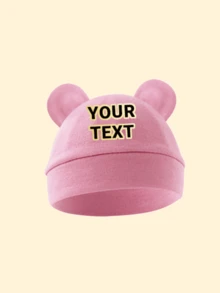 قبعة طفل مخصصة قطعة واحدة، تصميم أذن جذاب، قبعة مستشفى للمواليد، مناسبة للاستخدام اليومي للأولاد والبنات، مقاومة للخدش ودافئة، مناسبة لجميع الفصول، مثالية كهدايا شخصية مخصصة، هدايا العودة إلى المدرسة، هدايا عيد الحب. متعددة الوظائف، زخرفية، حروف مصقولة، عصرية، موضة الأطفال، ناعمة ومريحة، ملونة. - S - مشاهدة 10