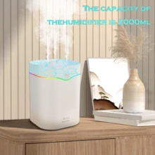 2L Large Capacity 3-Nozzle Humidifier With USB Aroma Diffuser Function, Suitable For Indoor Decoration. The 3-Nozzle Design Provides Abundant Mist To Maintain Humidity And Bring Fresh Air. Applicable For Bedroom, Car, Living Room, Study, Etc. - Multicolor - View 3