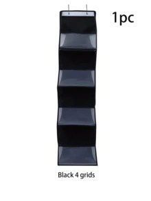 门上多层悬挂式收纳盒，化妆品壁挂式收纳盒，大容量网状支架，带透明口袋，适用于厨房、浴室、卧室、宿舍、节日装饰、房间装饰