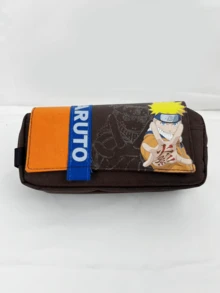 Uzumaki Naruto Anime Pen Pouch - Orange Edition, Vibrant & Practical Stationery Bag with Zip Closure, Great for School Supplies, Office Use or Travel, Must-Have for Naruto Enthusiasts & Students - 漩渦鳴人 - 查看 3