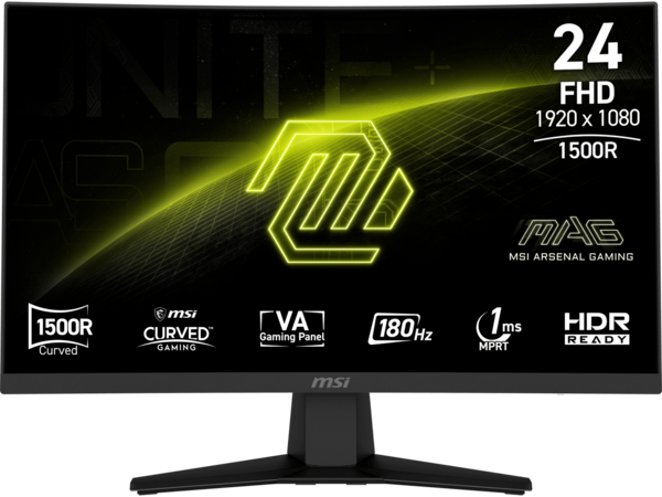 MSI 24" (23.6" Viewable) 180 Hz VA FHD Gaming Monitor Adaptive Sync 87% ADOBE RGB / 84% DCI-P3 / 105% SRGB MAG 244C