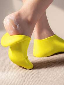 1pair Silicone Gel Moisturizing Socks For Foot Care, Prevent Cracking,Remove Dead Skin,Protective And Elastic Foot Care Socks