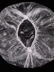 100 piezas/Paquete Juego de viaje desechable de plástico, Set desechable de gorro de ducha de baño, Tapa de plástico PE para mantener frescos los recipientes de la cocina