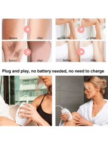 Dispositivo indoloro de eliminación de vello por IPL para uso doméstico,dispositivo de depilación láser,depiladora portátil móvil,depiladoras Permanente para hombres y mujeres,dispositivo de depilación doméstico,eliminador de vello duradero - Rosa Fucsia - Ver 3