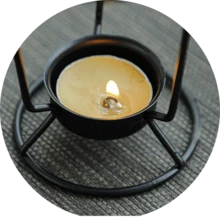 Bruciatore di aromaterapia in ferro, lampada per oli essenziali, scaldacera per candele per la casa, bruciatore di incenso, bruciatore di polvere profumata, bruciatore di fragranza in ceramica a forma di petalo, bruciatore per bastoncini di aromaterapia, per yoga, spa, pausa tè, meditazione, aromaterapia spa, decorazione per ufficio di aromaterapia