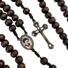 Catholic Wooden Rosary Carlos Acutis - Multicolor - Ver 2