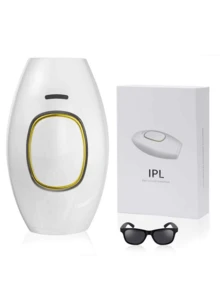 Dispositivo indoloro de eliminación de vello por IPL para uso doméstico,dispositivo de depilación láser,depiladora portátil móvil,depiladoras Permanente para hombres y mujeres,dispositivo de depilación doméstico,eliminador de vello duradero - Blanco - Ver 2