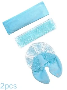 2pcs/3pcs Lactating Girl With Gel Ice Pack Chest Patch And Perineal Cooling Pad-Cold Compress Microwave Oven Heating Dual-Use Ice Compress Hot Compress,Pregnancy Relief|Comfortable Fit|Soft Texture,Ideal Postpartum Gift For Christmas/Halloween,Gift For Maternity,Postpartum Essentials