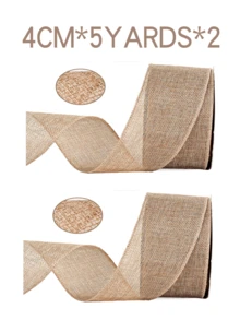 20 metri di nastro di iuta con bordo rinforzato - materiale in poliestere per confezioni regalo, fiocchi, corone e decorazioni per alberi di Natale - disponibile in diverse misure e colori, regalo per donne