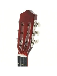 38" New Beginners Acoustic Guitar With Case, Strap, Tuner And Pick Halloween - 自然的 - 查看 5