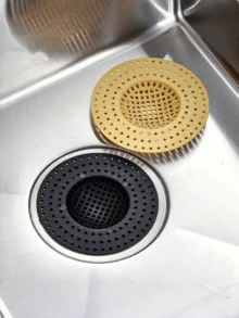 1/5 piezas Filtro de drenaje del fregadero, Filtro de drenaje de cocina, Filtro de drenaje de baño, Filtro de drenaje de piso, Filtro antiatascamiento, Cubierta de prevención de obstrucción y plagas del inodoro, Colador de fregadero de cocina, Cubierta antiplagas, Colector de alimentos, Atrapapelos, Filtro de prevención de obstrucción de alimentos y residuos con malla, Apto para ducha, baño, lavandería