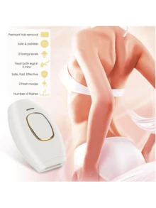 Dispositivo indoloro de eliminación de vello por IPL para uso doméstico,dispositivo de depilación láser,depiladora portátil móvil,depiladoras Permanente para hombres y mujeres,dispositivo de depilación doméstico,eliminador de vello duradero - Blanco - Ver 8