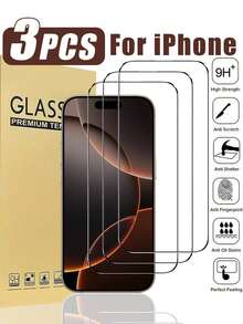 3片装高清钢化玻璃屏幕保护膜，兼容 17 Pro Max [军规级防碎裂]，也兼容 16 Pro Max/16/15 Pro Max/14/13/12/11/XR/XS Max/XS [9H硬度] [全覆盖] [无气泡] [易于安装]，适用于手机壳，是馈赠佳品和必备的屏幕保护装备。 - 無色 - 查看 8