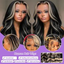 34 Inch Glueless Wigs Human Hair Pre Plucked 1B/27 13x4/13*6 HD Lace Front Wigs Human Hair Glueless 200% Density Body Wave Lace Front Wigs Human Hair With Baby Hair - S1B/27 - 查看 9
