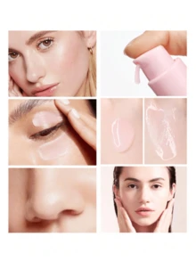 1 Bottle Of Watermelon Niacinamide Moisturizing Serum With A Sandy Scent For Skin Care, Containing Hyaluronic Acid, Glycerin And Vitamin E To Moisturize And Brighten The Skin. Lightweight Facial Sweat And Makeup Setting And Brightening Serum - 彩色 - 查看 3