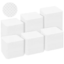 1000/500/400/200 片一次性无绒布心形卸妆垫、指甲油去除垫、柔软无纺布丙酮指甲油去除湿巾、无绒指甲凝胶湿巾、无水指甲护理产品，适用于女性和女孩日常美甲清洁和卸除 - 白色 - 查看 3