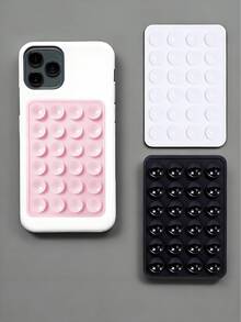 1 PIEZA Funda de teléfono de silicona transparente con ventosa de un solo lado, agarre de teléfono adhesivo, accesorios para teléfonos, agarre de teléfono con ventosa, Octobuddy, agarre de teléfono adhesivo, soporte de teléfono adhesivo para teléfono celular, de vuelta a la escuela, Rumi, Octobuddy