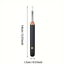 Tinsol 130mAh 长效智能可视耳镜清洁器，带摄像头，1296P 耳内窥镜，USB-C 可充电内窥镜耳垢清除工具，耳塞摄像头，医疗保健