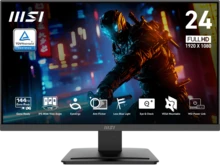 MSI 24 Inch Full HD 144Hz IPS With AMD FreeSync 1ms HDR Ready 102% SRGB LCD Gaming Computer Monitor With Accessory Slot On Stand For Both Work And Gaming PRO MP243L E14 - View 1