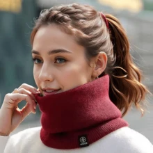 多功能防护面罩围巾，适合户外运动，单件装，冬季保暖围脖，男士滑雪围脖，女士围脖，男士抓绒围脖面罩，加厚防风围巾，寒冷天气防护，适合日常穿着 - 彩色 - 查看 14