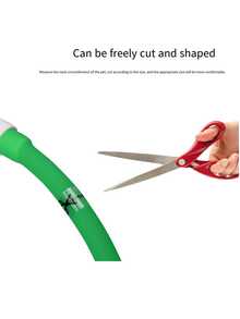 1pc LED Glowing Dog Collar, Silicone + ABS Material, Freely Trimmed, USB Rechargeable, Bright & Long-Lasting Luminous Collar, Anti-Lost For Pets At Night, Available In Red/Yellow/Orange/White/Blue/Pink/Green/Multi-Color