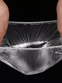 100 piezas/Paquete Juego de viaje desechable de plástico, Set desechable de gorro de ducha de baño, Tapa de plástico PE para mantener frescos los recipientes de la cocina