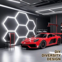 LED Garage Light, Salon Lighting, Honeycomb Tube, High Brightness, LED Bulb, Suitable For Garage, Gym, Dance Hall, Laundry Room, Studio, Shopping Mall