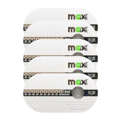 Caixa 50 Unidades CD-RW 700MB 80 min 1X-12X 50151-9 no estojo slim