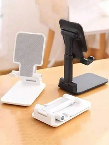 1pc Multi-Function Phone Stand, Desktop/Bedside/TV Viewing/Foldable Portable Tablet Live Streaming Holder - Multicolor - View 5