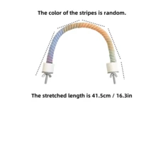 1pc/ Birdcage, Rotating Climbing Stand, Black Phoenix, Peony, Tiger Skin Parrot, Climbing Swing Toy, Cotton Rope Stand, Birdcage, Decorative Items, Length Optional