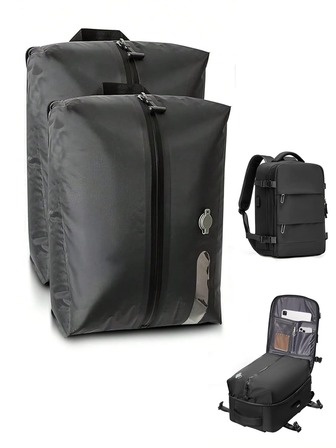 1 st 16L vattentät vakuumpåse med stor kapacitet, reseryggsäcksset, återanvändbar, platsbesparande vakuumkompressionspåse, reseessens, vattentät strandväska, lämplig för resväska och ryggsäck, vattentät och dammtät vakuumförseglad klädförvaringslåda (pump ingår ej)