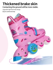 FREE STAR Beginner Roller Skates With Auxiliary Wheels, Balance Assist Roller Skating Shoes Set, Easy To Learn For Men And Women, Outdoor Inline Skates